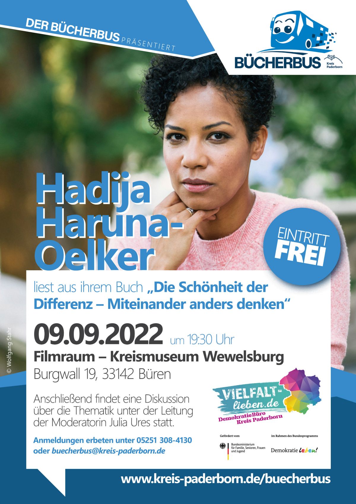 Fällt leider aus!!! "Die Schönheit der Differenz" Lesung mit Hadija Haruna-Oelker 